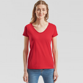 Fruit of the Loom Ladies Iconic 150 V-Neck T - 61-444-0 