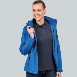 HRM-Textil Womens Hooded Softshell Jacket - 1102 