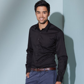 James & Nicholson Men Shirt Slim Fit Long - JN193 