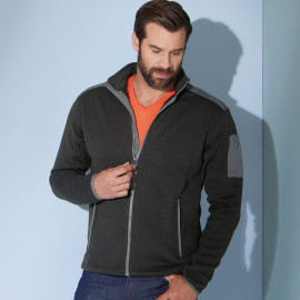 James & Nicholson Men's Knitted Fleece Jacket - JN591 