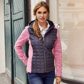 James & Nicholson Ladies' Knitted Hybrid Jacket - JN771 