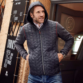 James & Nicholson Men's Knitted Hybrid Jacket - JN772 