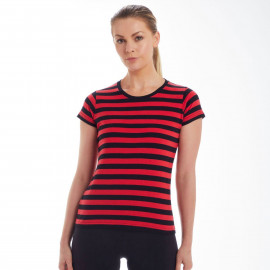 Mantis Women's Stripy T - M110S 