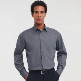 Russell Men's Long Sleeve Polycotton Poplin Shirt - R-934M-0 