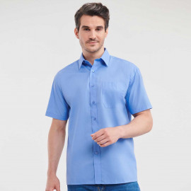 Russell Men's Short Sleeve Polycotton Poplin Shirt - R-935M-0 