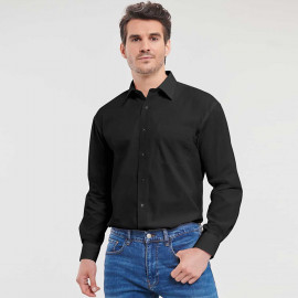 Russell Men's Long Sleeve Polycotton Poplin Shirt - R-936M-0 