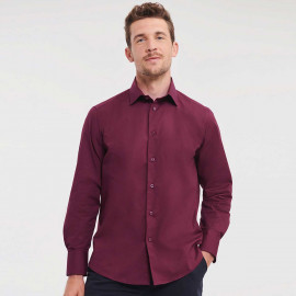 Russell Men's Long Sleeve Fitted Stretch Shirt - R-946M-0 